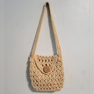 Macrame Boho Cottage Shoulder Bag Summer Beach Vacation Button Flap Philippines